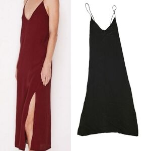 *Aso Friends*‎ MLM LABEL Mali Slip Dress Black Spaghetti Straps Women's Small